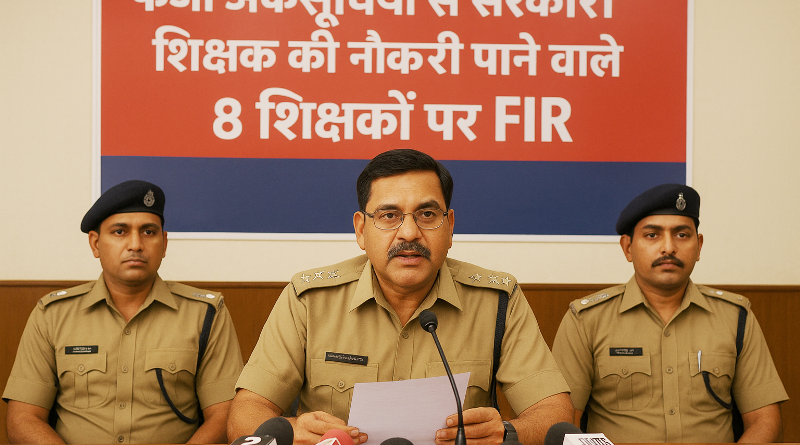 फर्जी अंकसूचियों से शासकीय शिक्षक की नौकरी पाने वाले 8 शिक्षकों पर FIR
