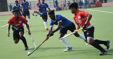 84वी अखिल भारतीय सिंधिया स्वर्णकप हॉकी टूर्नामेंट में सांई मणिपुर एवं एएससीबी जालंधर अगले दौर में