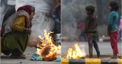 दिल्ली ठंड का सितम जारी, तापमान है 3 डिग्री सैल्सियस