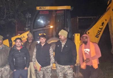 मुरम के अवैध उत्खनन में लिप्त जेसीबी मशीन जब्त 