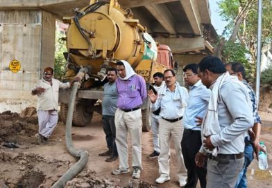 स्वर्ण रेखा में सीवर संधारण एवं मिट्टी हटाने का कार्य तेजी के साथ प्रारंभ 