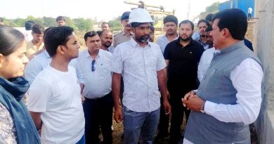 चंबल पेयजल प्रोजेक्ट में गुणवत्ता के साथ तेजी लाने पर जोर, सांसद भारत सिंह  ने स्थल निरीक्षण कर निर्माण कार्यों  का जायजा लिया