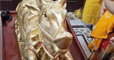 अचलेश्वर मंदिर में 200 किलोग्राम के नंदी किये गये स्थापित