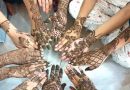 प्रतिभागियों ने मेहंदी के माध्यम से स्वच्छता का संदेश दिया