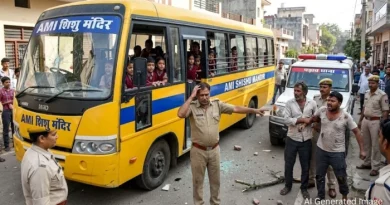 ग्वालियर में स्कूल बस पर हमला: हार्न बजाने से नाराज पिता-पुत्र ने बरसाए पत्थर