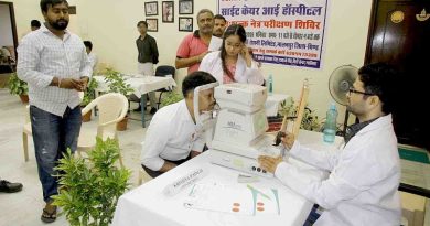 मालनपुर में सूर्या रोशनी में साइट केयर चिकित्सालय के सहयोग से  नि:शुल्क नेत्र परीक्षण शिविर, 200 लोगों की हुई जांच