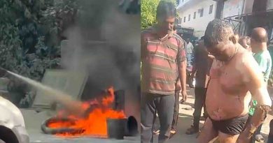 पेट्रोल पंप पर सफाई के बीच लगी आग में झुलसा टैंक क्लीनर झुलसा, हालत नाजुक