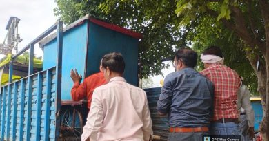 चेतकपुरी -महलगांव करौली माता मंदिर के मुख्य मार्गों से हटाया अस्थाई अतिक्रमण