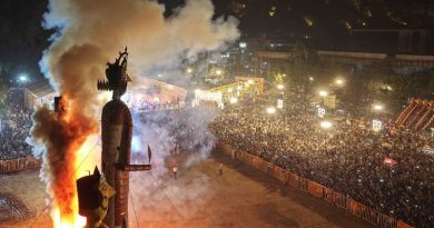 फूलबाग मैदान, जीवाजी क्बल, ठाठीपुर और दीनदयाल नगर में किया गया रावण के पुतले का दहन