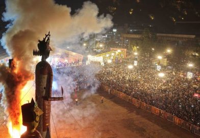 फूलबाग मैदान, जीवाजी क्बल, ठाठीपुर और दीनदयाल नगर में किया गया रावण के पुतले का दहन