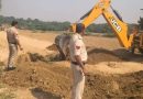 रेत माफिया के रेत उत्खनन रोकने के लिये आवाजाही मार्ग को जेसीबी से खुदवाया
