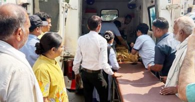 शीतला माता मंदिर दुर्घटना में घायल एक और मरीज को एयर एम्बूलेंस से एम्स में भर्ती कराया 