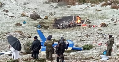 बद्रीनाथ से देहरादून जा रहा हेलिकॉप्टर क्रैश, पायलट समेत 6 लोगों की मौत