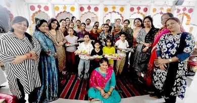 शारदीय नवरात्रि के शुभ अक्सर पर किया कन्या पूजन