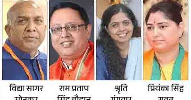 UP में BJP के 8 राज्यसभा उम्मीदवारों का ऐलान, सभी नये, राज्यपाल गंगवार की बेटी को बनाया उम्मीदवार, 2 केन्द्रीय मंत्रियों के टिकट कटे