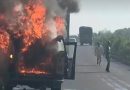 10 दिन पहले खरीदी स्कॉर्पियो में लगी आग, कार में सवार दोनों भाईयों कूदकर बचाई जान
